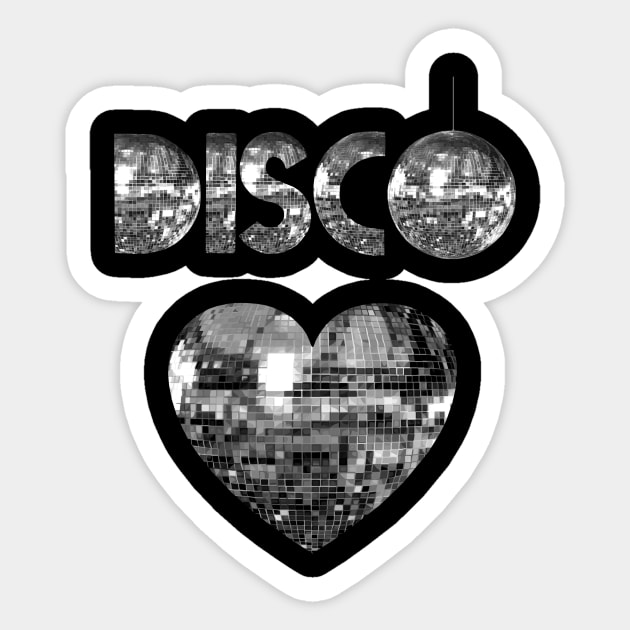 Disco Love Sticker by Art by Deborah Camp